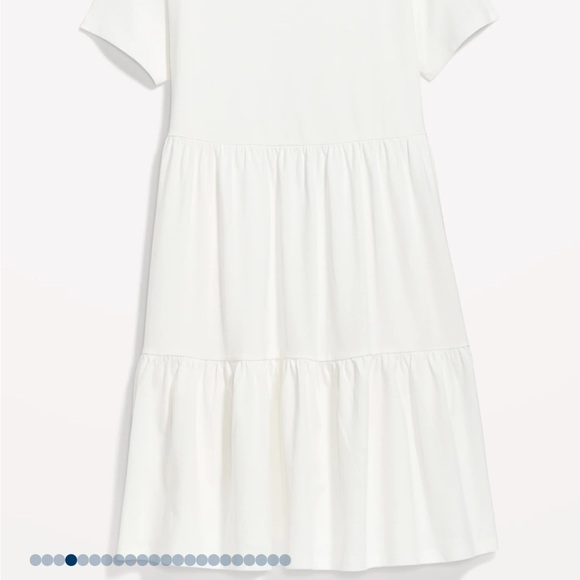 NWT OLD NAVY Tiered Mini Swing T-Shirt Dress COLOR SEA SALT - Picture 5 of 10